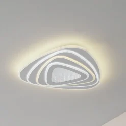 Gang|Loftlamper ^ Lindby LED-loftlampe Rebeka, 48x49cm, CCT, fjernbetjening