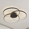 Lindby Loftlamper > LED-loftlampe Riley, sort, 3.000 K, dæmpbar