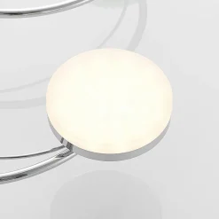 Loftlamper|Loftlamper ^ Lindby LED-loftlampe Rouven, spiralform, 6 lyskilder, grå