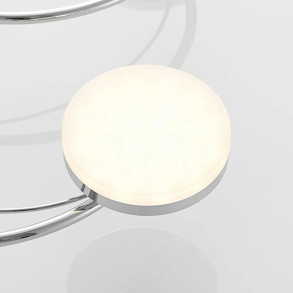 Loftlamper|Loftlamper ^ Lindby LED-loftlampe Rouven, spiralform, 6 lyskilder, grå