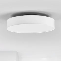 Lindby Loftlamper|Loftlamper > LED-loftlampe Saira, Ø 40 cm, hvid, tekstil