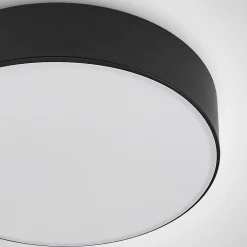 Lindby Loftlamper|Loftlamper > LED-loftlampe Simera, Ø 30 cm, sort, hvid