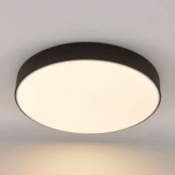 Lindby Gang|Loftlamper > LED-loftlampe Simera, Ø 50 cm, sort, metal