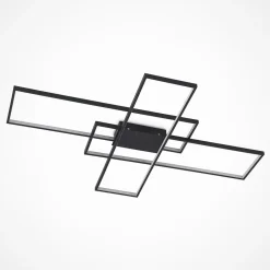 Lindby Loftlamper|Pendellamper > LED-loftlampe Tetson, sort, metal, dæmpbar