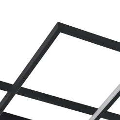 Lindby Loftlamper|Pendellamper > LED-loftlampe Tetson, sort, metal, dæmpbar