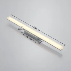 Lindby Loftlamper|Loftlamper > LED-loftlampe til badeværelset Levke, 75 cm, dæmpbar, IP44