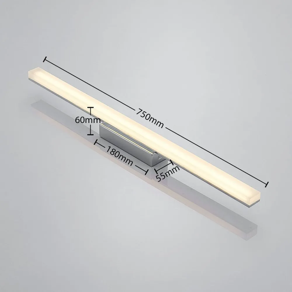 Lindby Loftlamper|Loftlamper > LED-loftlampe til badeværelset Levke, 75 cm, dæmpbar, IP44