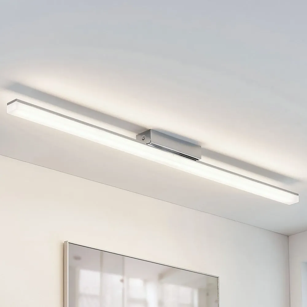 Loftlamper|Loftlamper ^ Lindby LED-loftlampe til badeværelset Levke, 100 cm, dæmpbar, IP44