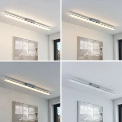 Loftlamper|Loftlamper ^ Lindby LED-loftlampe til badeværelset Levke, 100 cm, dæmpbar, IP44
