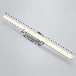 Loftlamper|Loftlamper ^ Lindby LED-loftlampe til badeværelset Levke, 100 cm, dæmpbar, IP44