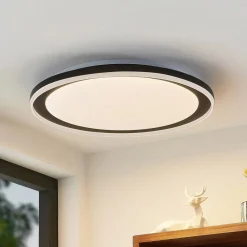 Lindby Gang|Loftlamper > LED-loftlampe Verdan, sort, metal, dæmpbar, CCT