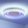 Gang|Loftlamper ^ Lindby LED-loftlampe Wikani, hvid, RGB, CCT, dæmpbar