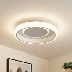 Gang|Loftlamper ^ Lindby LED-loftlampe Wikani, hvid, RGB, CCT, dæmpbar