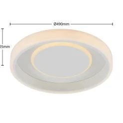 Gang|Loftlamper ^ Lindby LED-loftlampe Wikani, hvid, RGB, CCT, dæmpbar