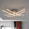 Lindby Loftlamper|Loftlamper > LED-loftlampe Yael, kromfarvet, metal, 67 cm lang