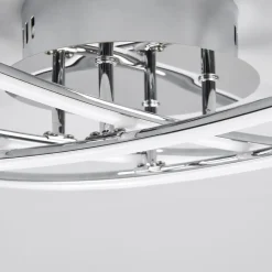 Lindby Loftlamper|Loftlamper > LED-loftlampe Yael, kromfarvet, metal, 67 cm lang