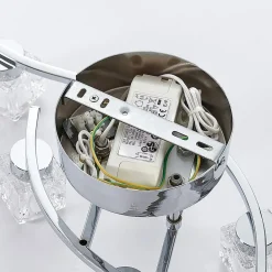 Loftlamper|Loftlamper ^ Lindby LED-loftlampe Yaro, 8 lyskilder, krom, dæmpbar