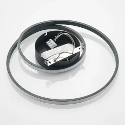 Loftlamper|Pendellamper ^ Lindby LED-loftlampe Youna, sort, aluminium, 39 cm, dæmpbar