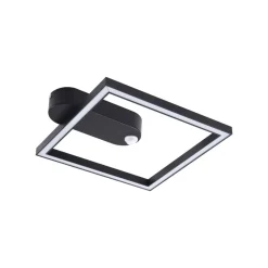 Lindby Gang|Loftlamper > LED-loftlampe Yulla, 34 cm, sort, sensor