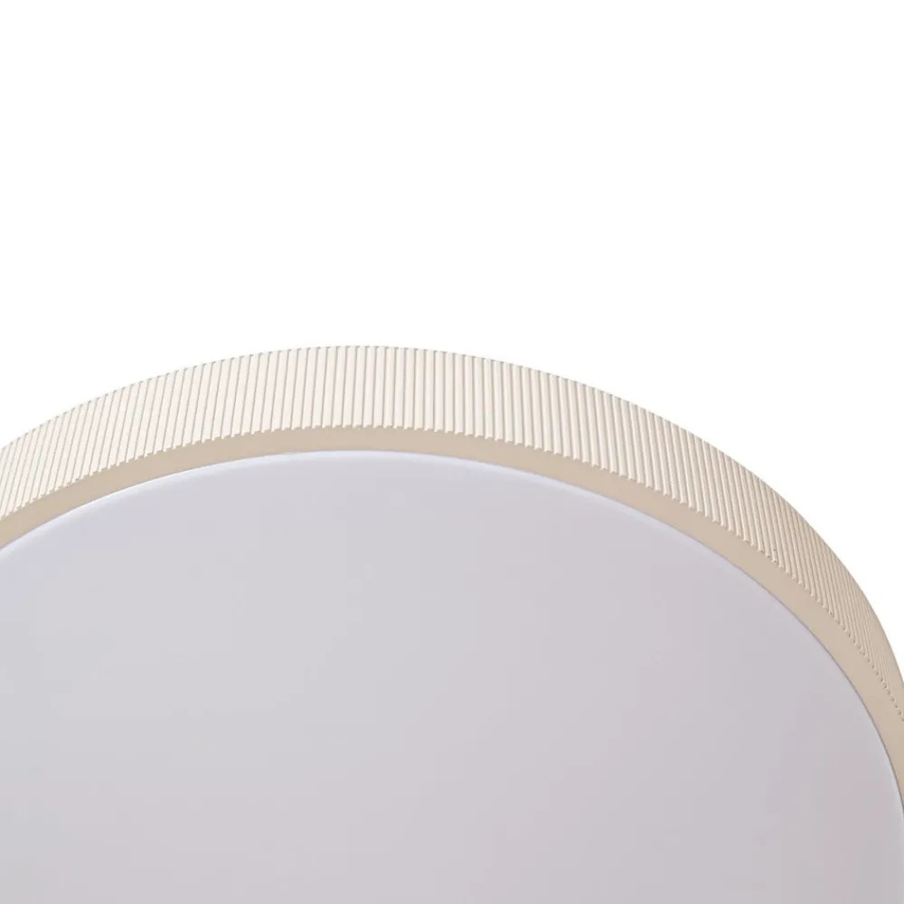 Lindby Arbejdsrum/Kontor|Gang > LED-loftlampe Zylo, beige, Ø 49 cm, CCT, dæmpbar