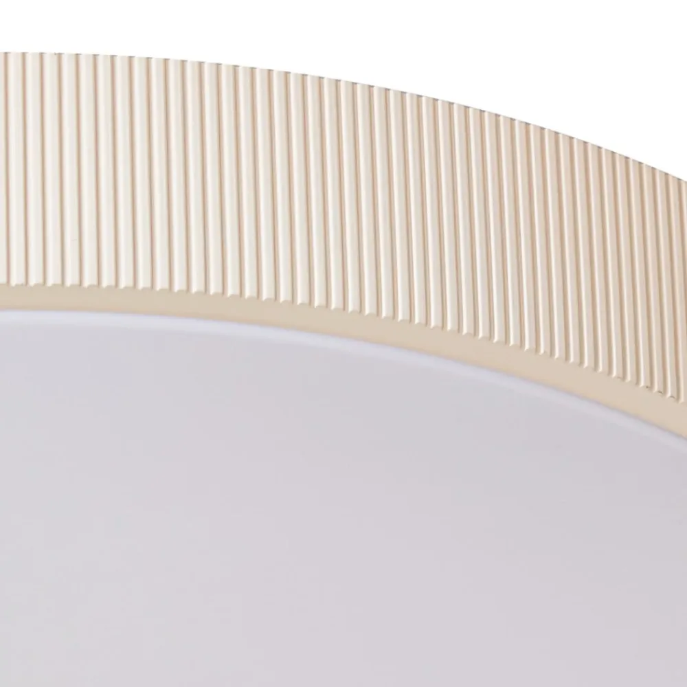 Lindby Arbejdsrum/Kontor|Gang > LED-loftlampe Zylo, beige, Ø 49 cm, CCT, dæmpbar