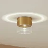 Loftlamper|Loftlamper ^ Lindby LED-loftslampe Dalila, guld, Ø 10 cm, aluminium