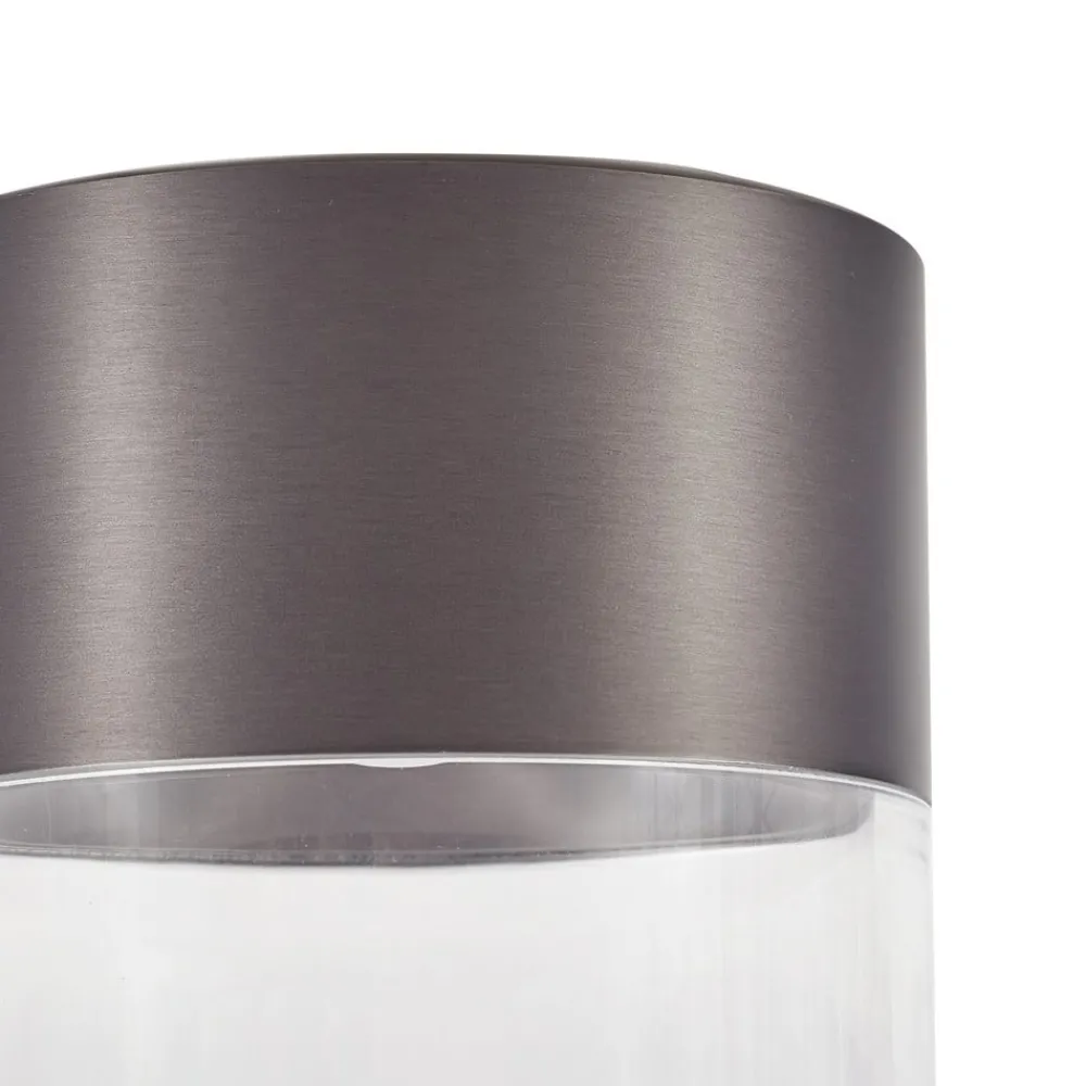 Loftlamper ^ Lindby LED-loftslampe Dalila, sort, Ø 10 cm, aluminium