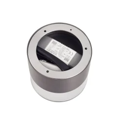 Loftlamper ^ Lindby LED-loftslampe Dalila, sort, Ø 10 cm, aluminium