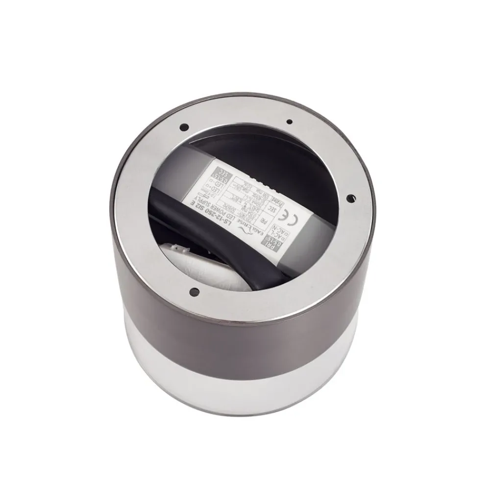 Loftlamper ^ Lindby LED-loftslampe Dalila, sort, Ø 10 cm, aluminium