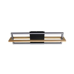 Lindby Loftlamper > LED-loftslampe Holamu, 80 cm, træ