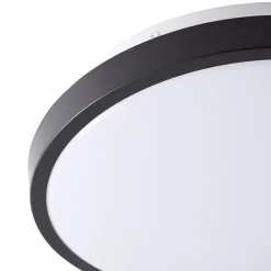 Lindby Loftlamper|Loftlamper > LED-loftslampe Medon Ø 29 cm sort plast IP44