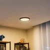 Lindby Gang|Loftlamper > LED-loftslampe Pravin, Ø 23 cm, 3.000 K, sort