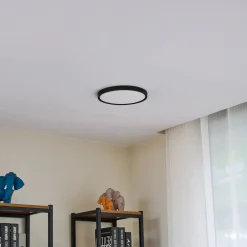 Lindby Gang|Loftlamper > LED-loftslampe Pravin, Ø 23 cm, 3.000 K, sort