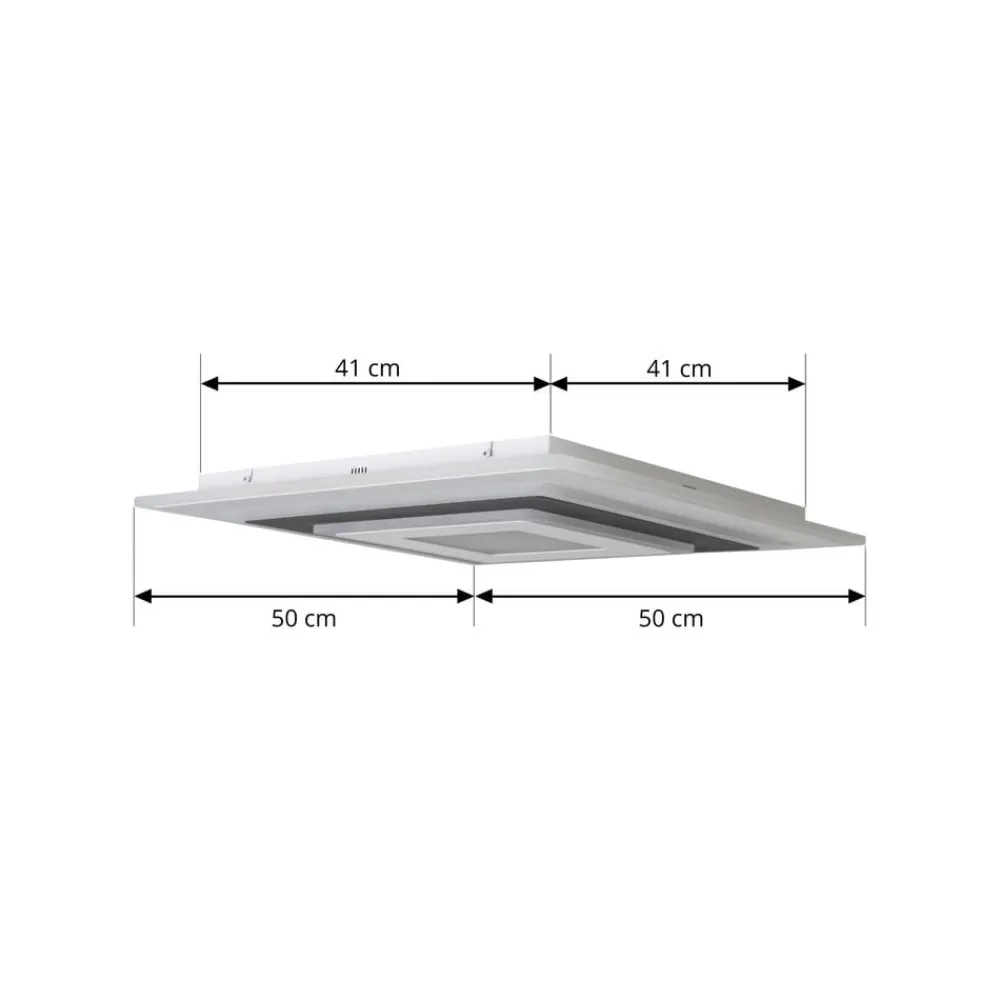 Gang|Loftlamper ^ Lindby LED-loftslampe Rebeka, 50 x 50 cm, CCT, dæmpbar