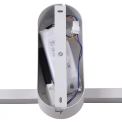 Gang|Loftlamper ^ Lindby LED-loftslampe Yulla, hvid, bevægelsesdetektor