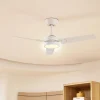 Lindby Loftventilatorer > LED-loftventilator Aerallo, hvid, CCT, støjsvag