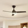 Lindby Loftventilatorer > LED-loftventilator Aerallo, sort, CCT, støjsvag