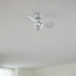 Lindby Loftventilatorer > LED-loftventilator Enon, hvid, DC-motor, støjsvag