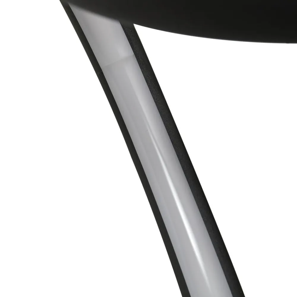 Lindby Loftventilatorer > LED-loftventilator Lomata, sort, støjsvag, Ø 23 cm
