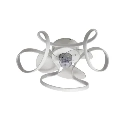 Lindby Loftventilatorer > LED-loftventilator Lomata, hvid, støjsvag, Ø 23 cm