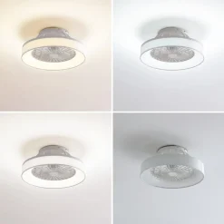 Lindby Loftventilatorer > LED-loftventilator Mace, hvid, støjsvag, CCT