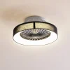 Lindby Loftventilatorer > LED-loftventilator Mace, sort, støjsvag, Ø 47 cm