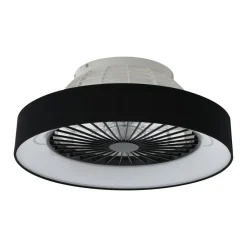Lindby Loftventilatorer > LED-loftventilator Mace, sort, støjsvag, Ø 47 cm