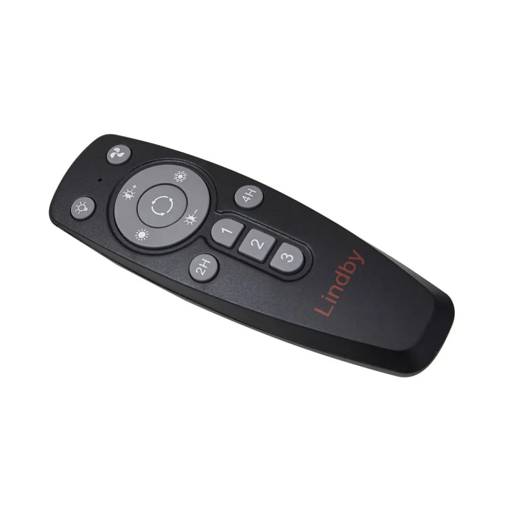 Loftventilatorer ^ Lindby LED-loftventilator Mamuti, sort, støjsvag, Ø 55 cm