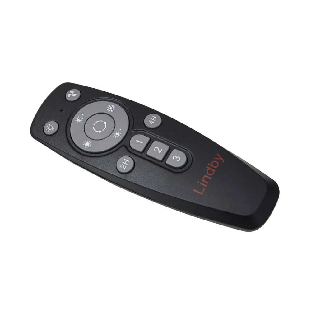 Loftventilatorer ^ Lindby LED-loftventilator Mamuti, sort, støjsvag, Ø 55 cm