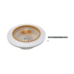 Loftventilatorer ^ Lindby LED-loftventilator Mamuti, træfarvet, støjsvag, 55 cm