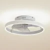 Lindby Loftventilatorer > LED-loftventilator Momitu, hvid, aluminium, Ø 50 cm
