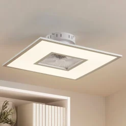 Lindby Loftventilatorer > LED-loftventilator Romea, kantet, DC, støjsvag, 60 cm