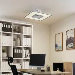 Lindby Loftventilatorer > LED-loftventilator Romea, kantet, DC, støjsvag, 60 cm