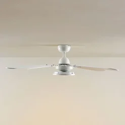 Lindby Loftventilatorer > LED-loftventilator Tedric, hvid, støjsvag, Ø 133 cm